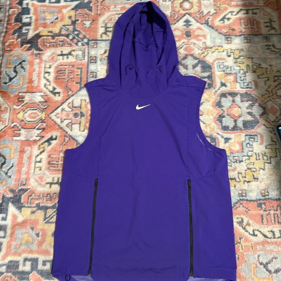 Nike Alpha Fly Rush Purple Hoodie Vest - Picture 1 of 6
